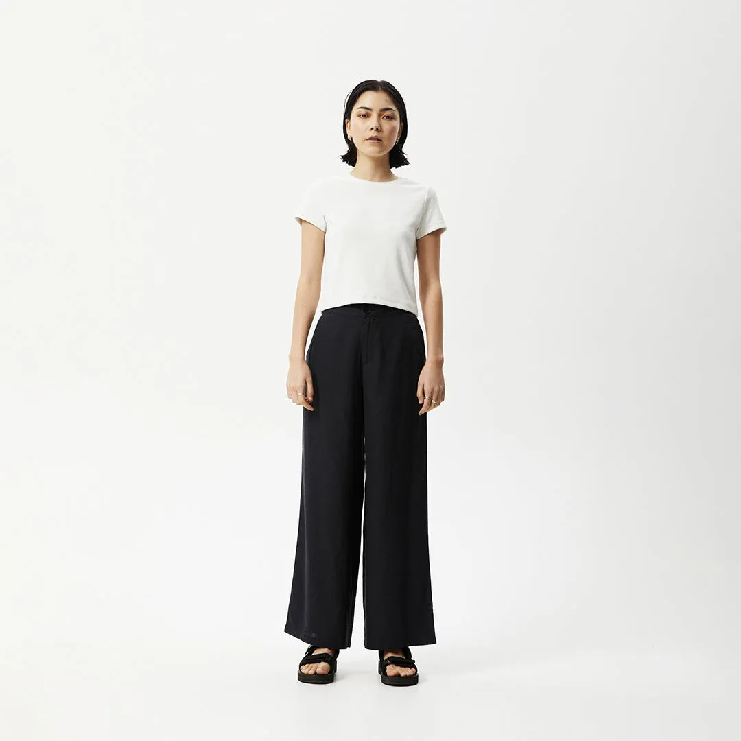 AFENDS Womens Sienna - Wide Leg Pants - Black