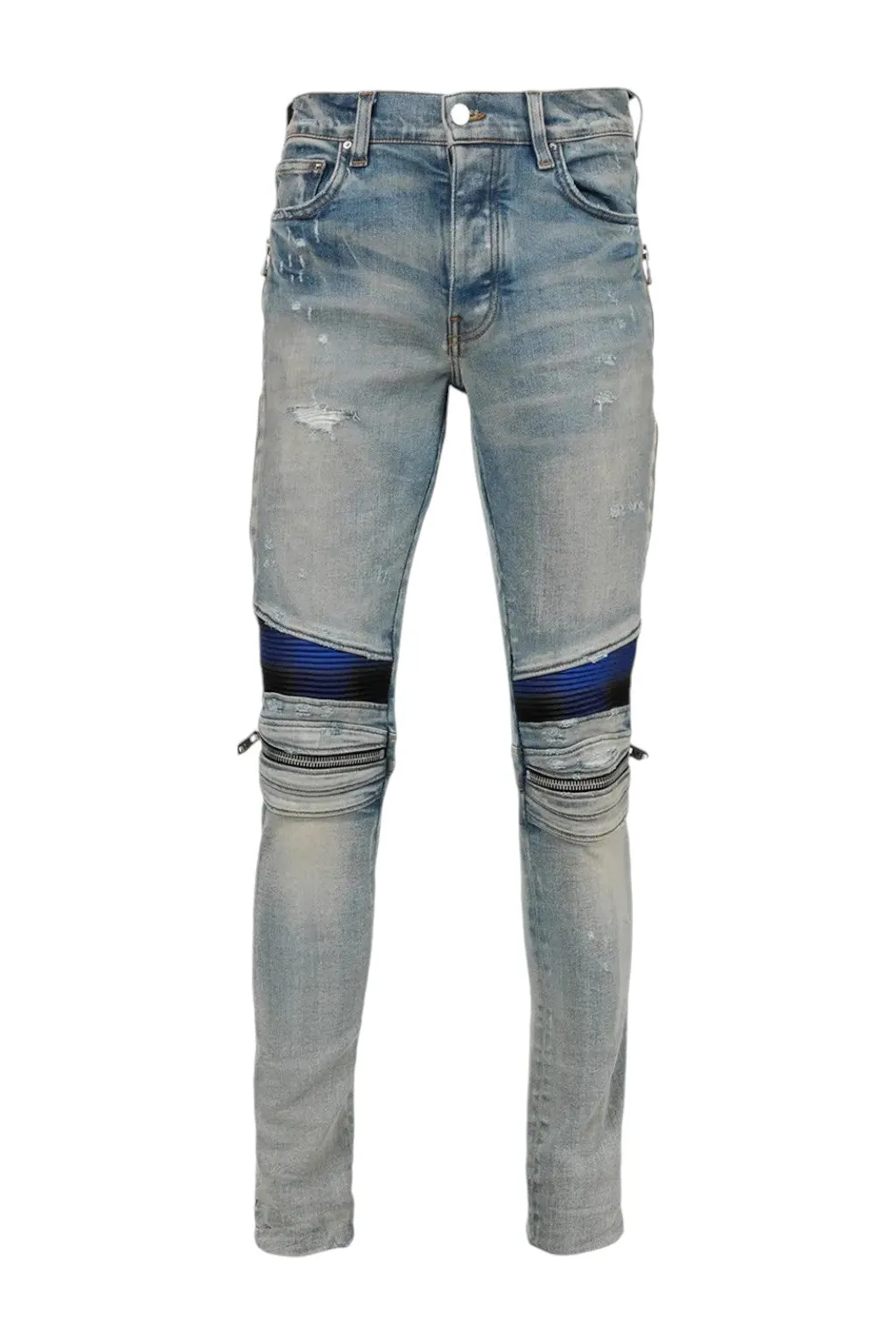 Amiri Plaid MX2 Clay Indigo Jeans