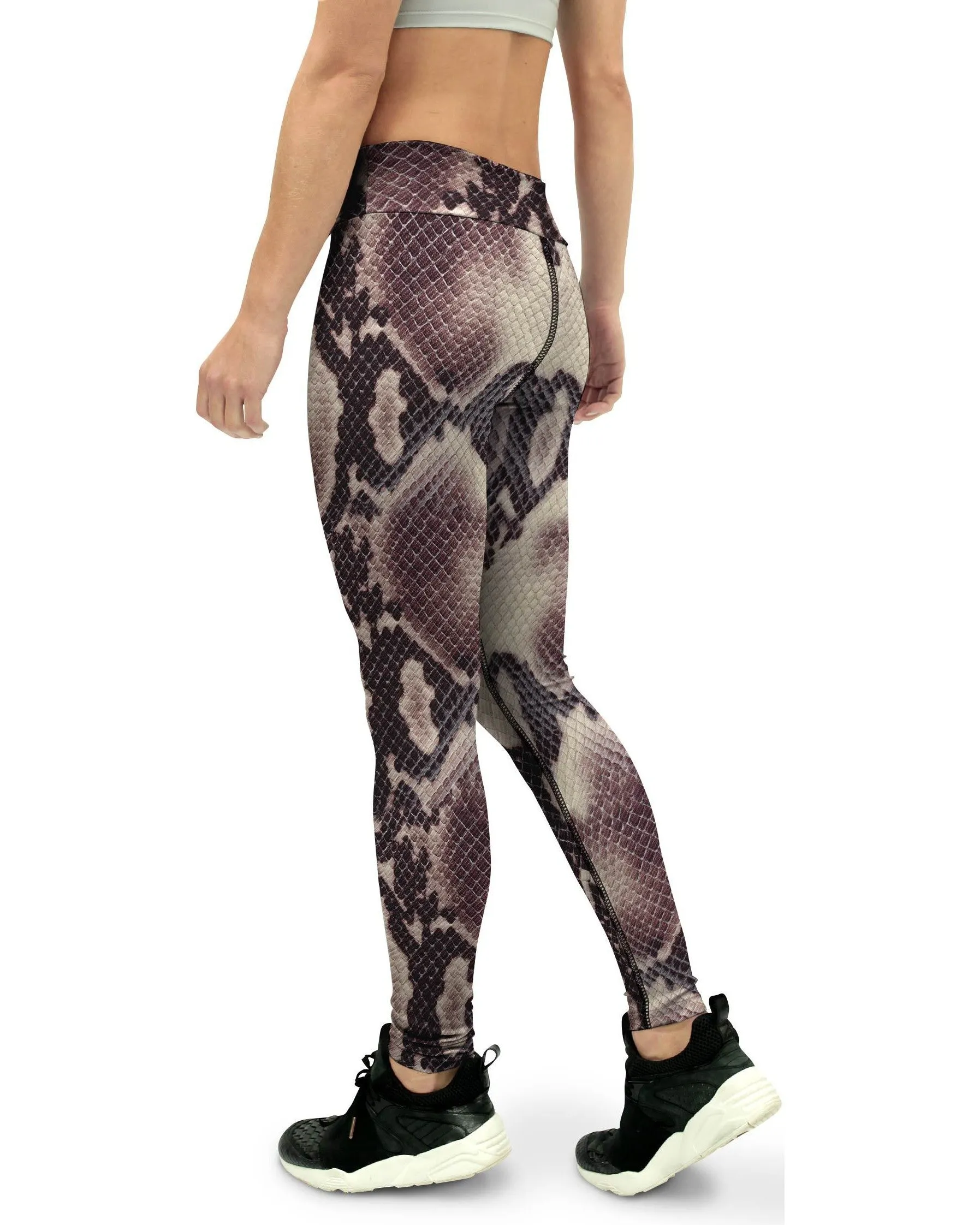 Anaconda Snake Skin Yoga Pants