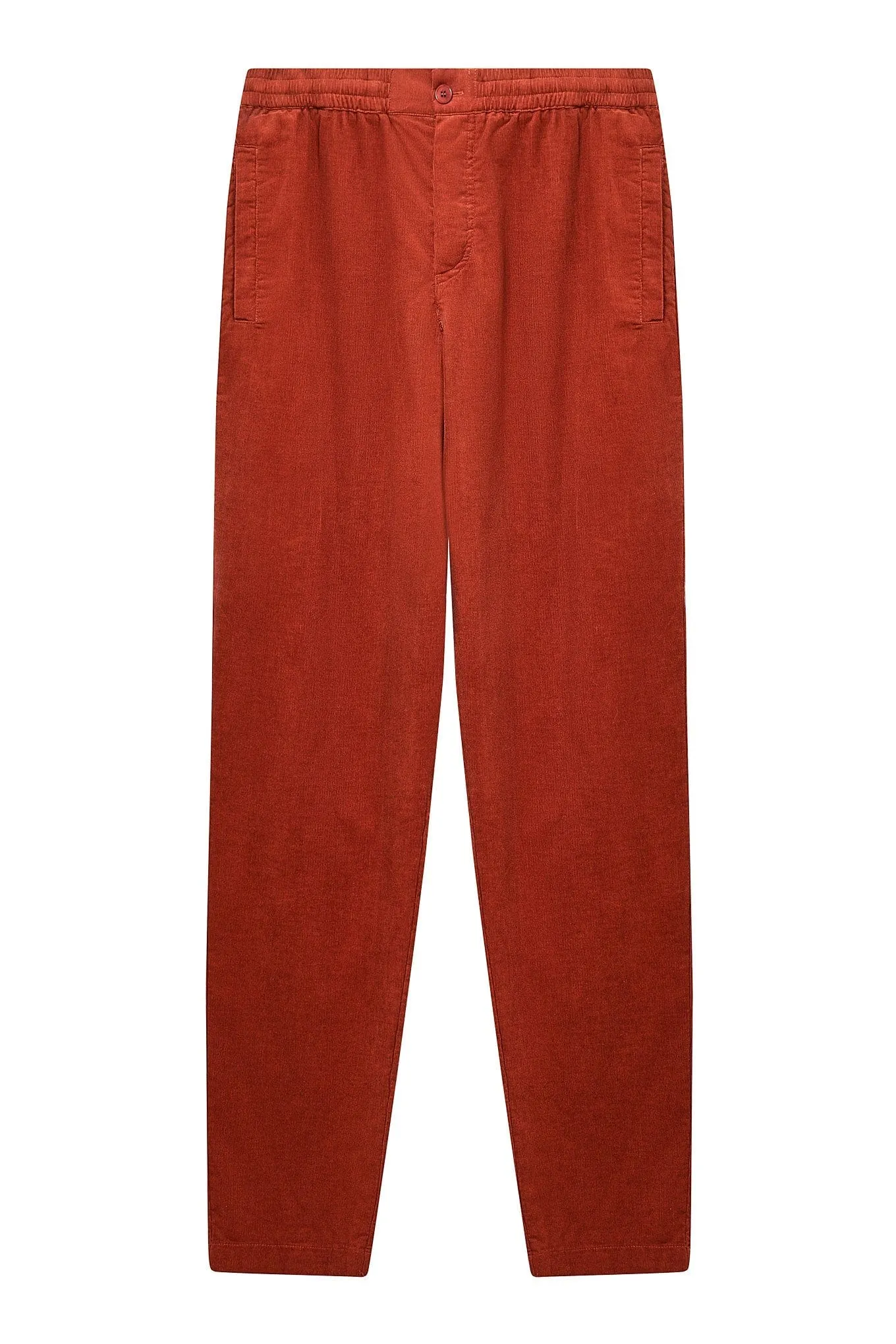 Andro Men's Organic Cotton Trousers | Terracotta