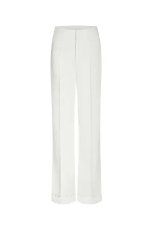 Bianca Straight Ribbed Twill Floor Length Pants