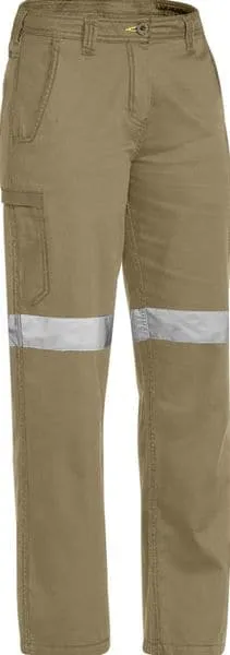 Bisley Women's 3M Taped Cool Vented Light Weight Pant - Khaki (BPL6431T)