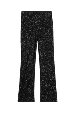 Black Sequin Trousers