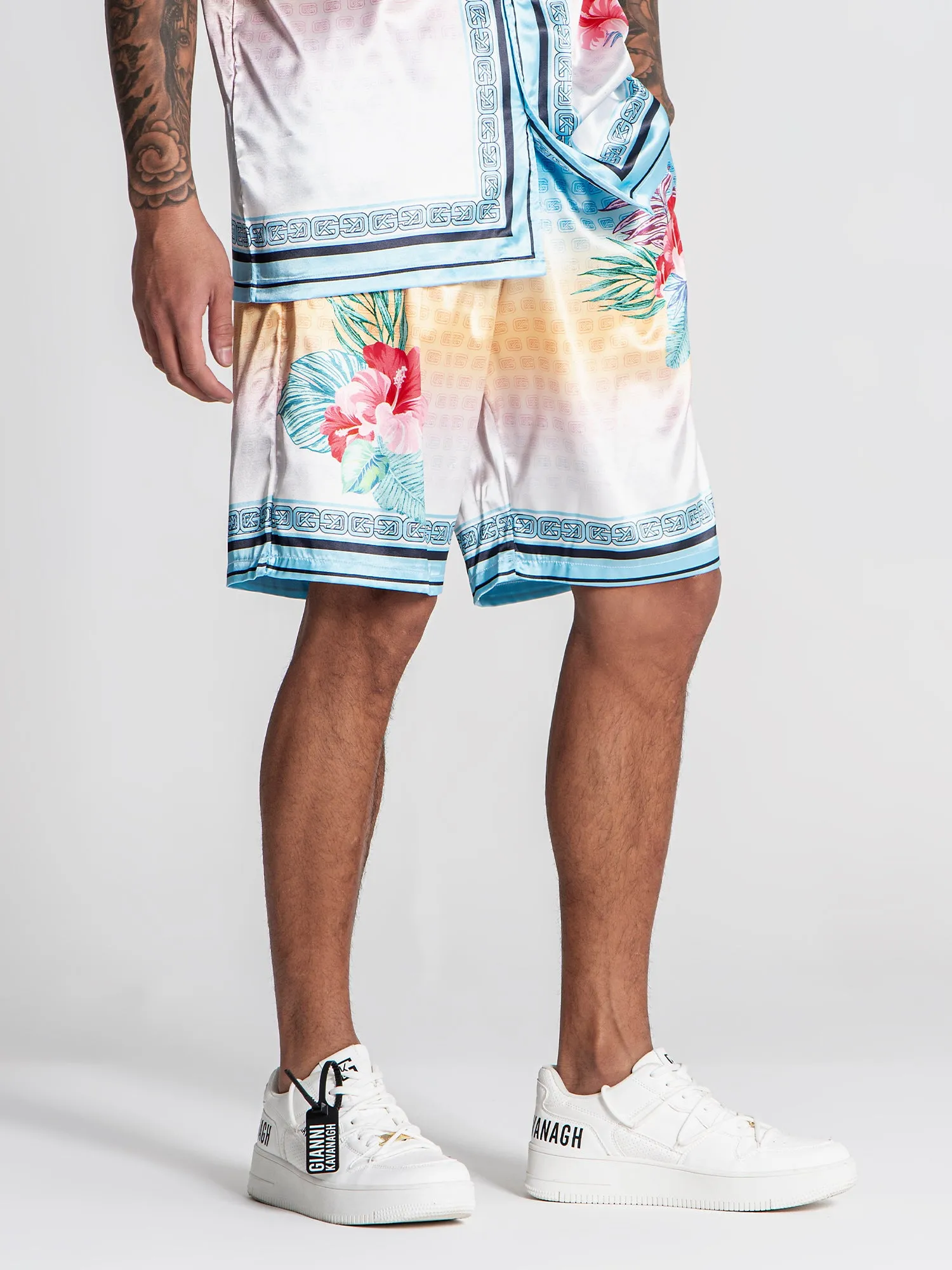 Blue Tropicana Shorts