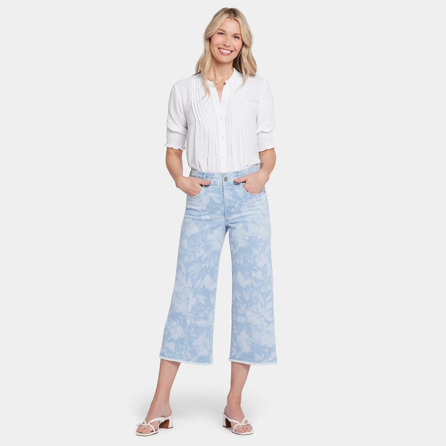 Brigitte Wide Leg Capri Jeans - Marian Annabella