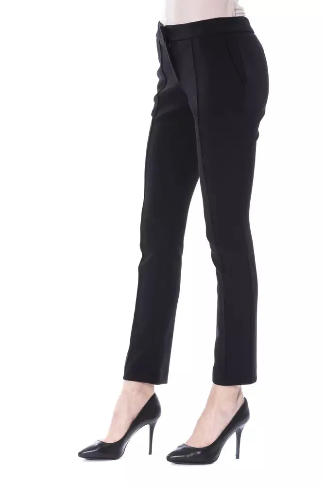 BYBLOS Black Polyester Women Pants