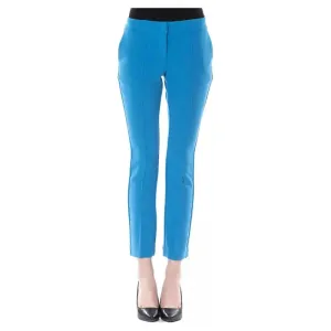 BYBLOS Light Blue Polyester Women Pants