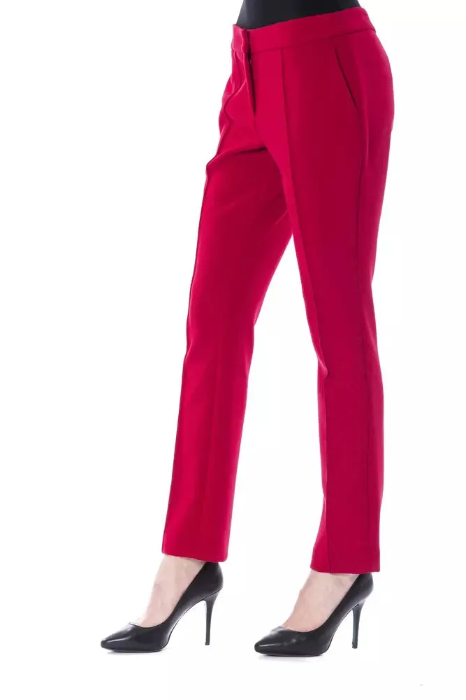 BYBLOS "Fuchsia Polyester Women Pant"