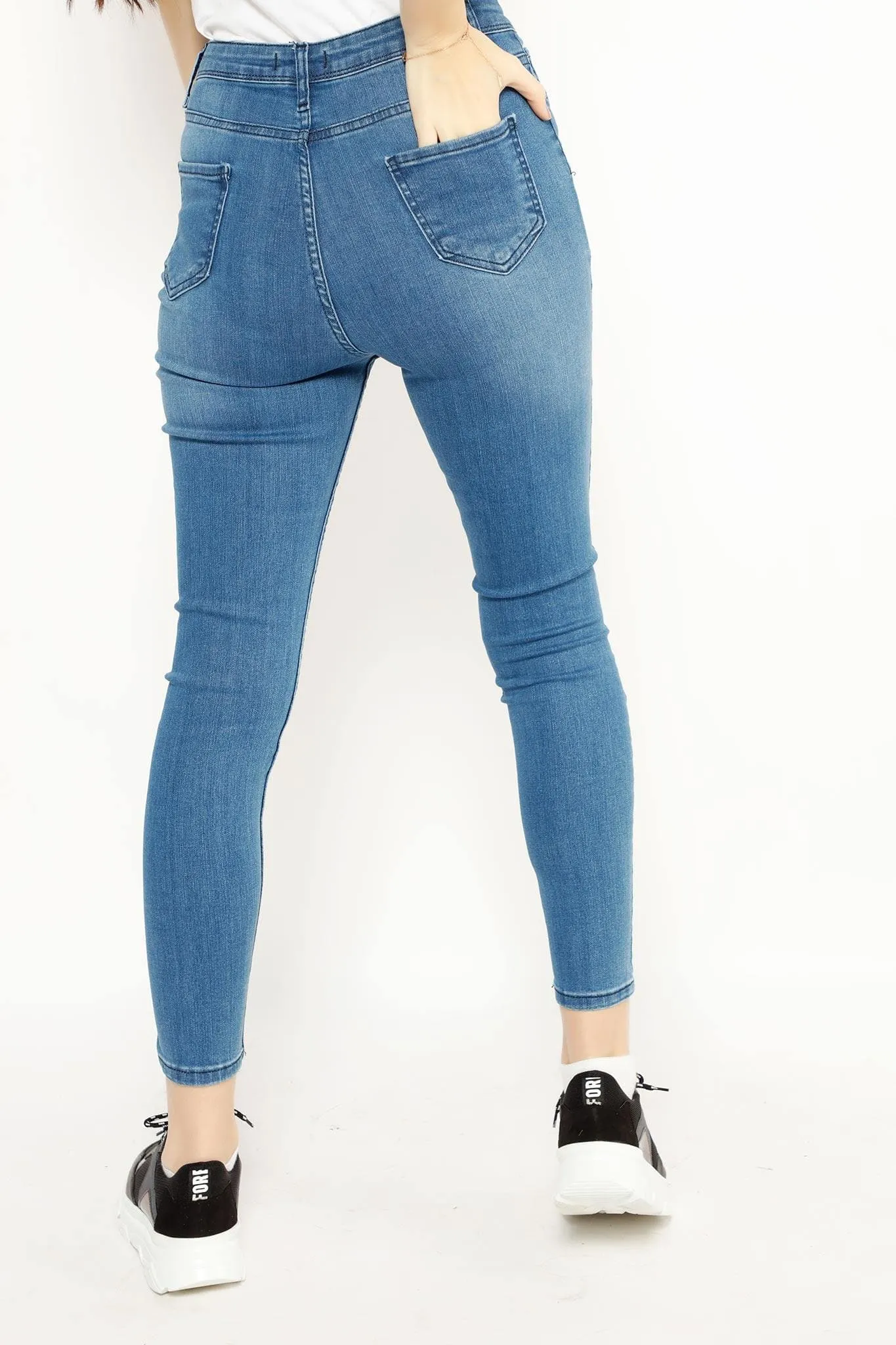 CASUAL DISTANCE RIPPED JEANS 3394KBR