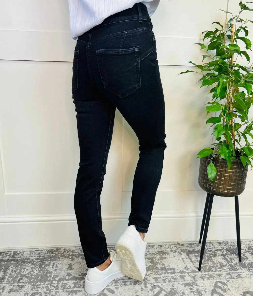 Charcoal Waist Enhancer Skinny Jeans