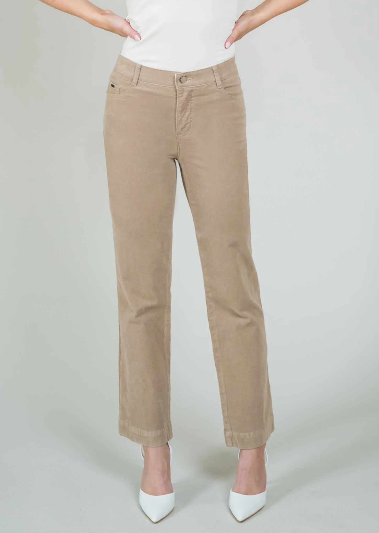 Charlene Corduroy 30" Straight Pant