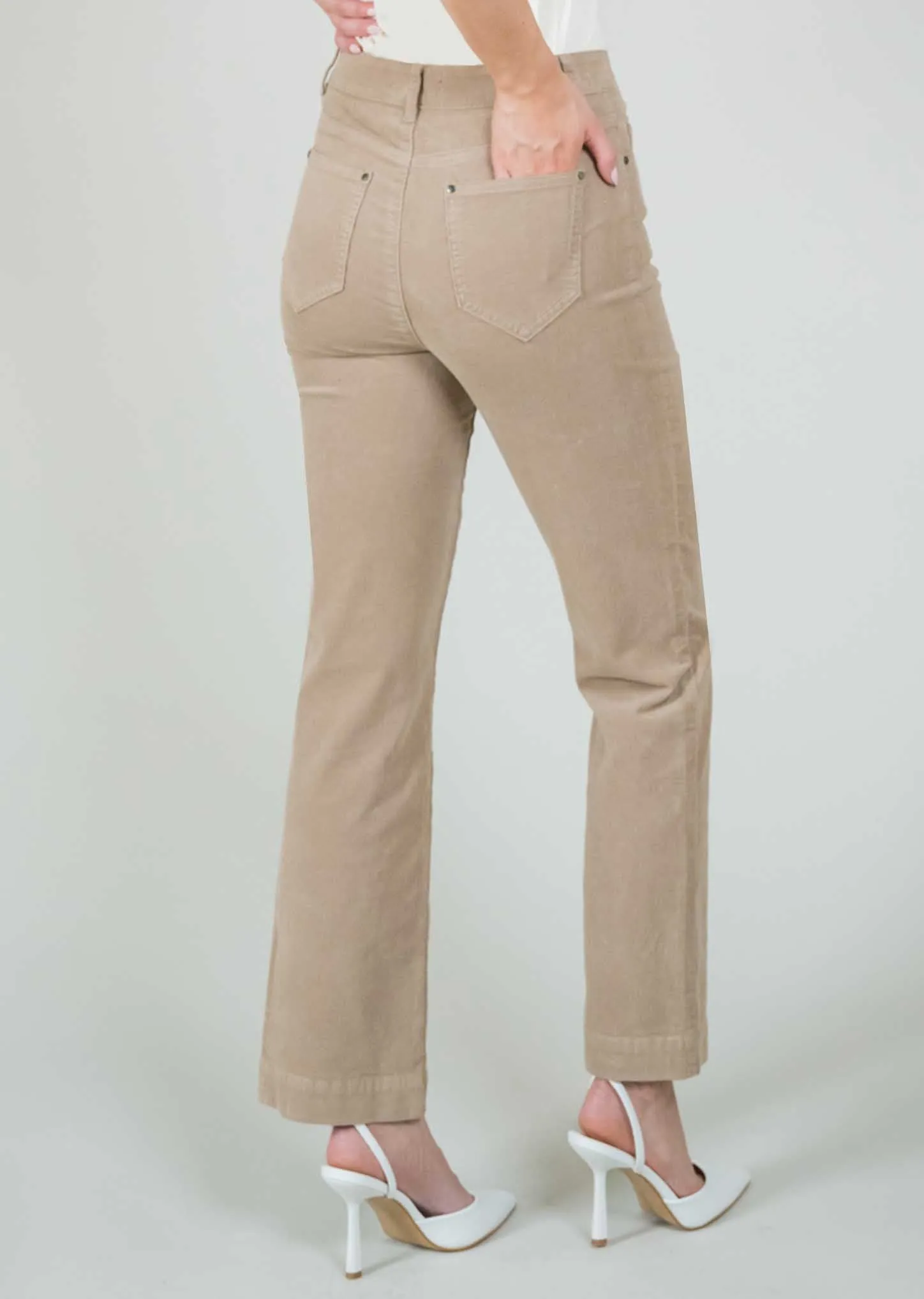 Charlene Corduroy 30" Straight Pant