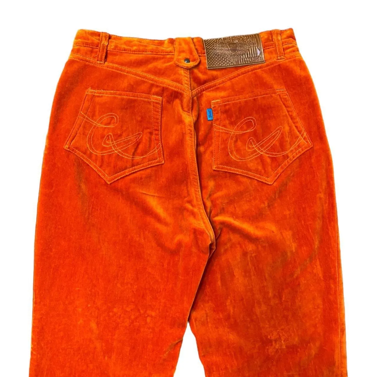 Christian Lacroix Velvet Orange Trousers