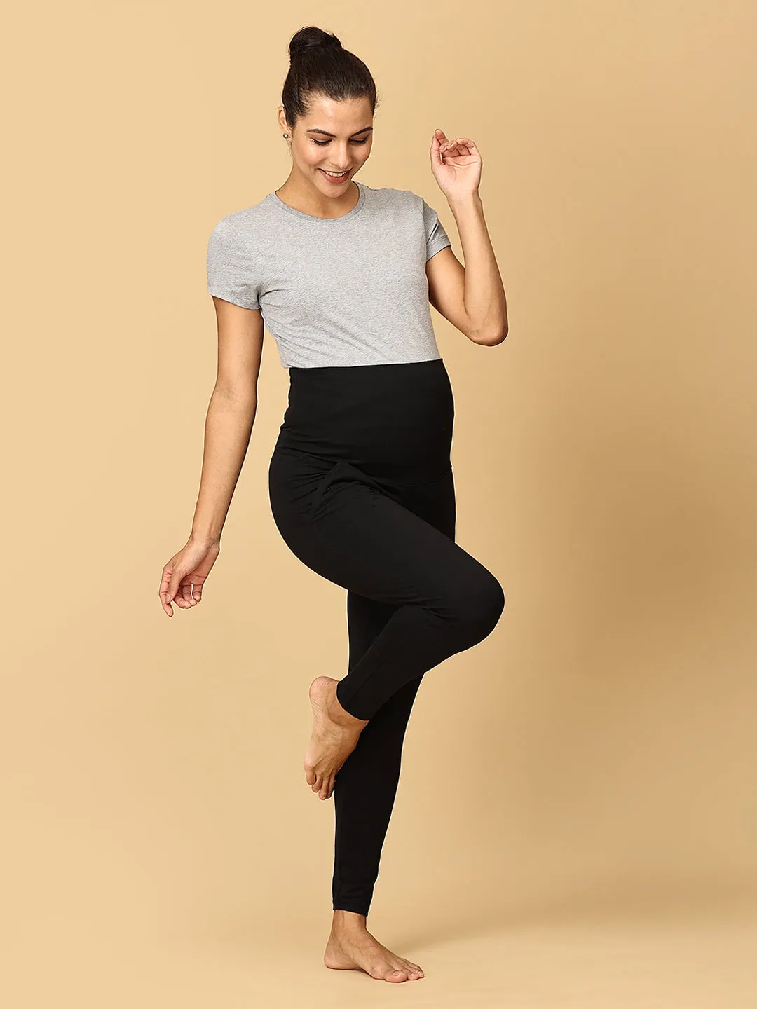 Comfy Maternity Leggings Black