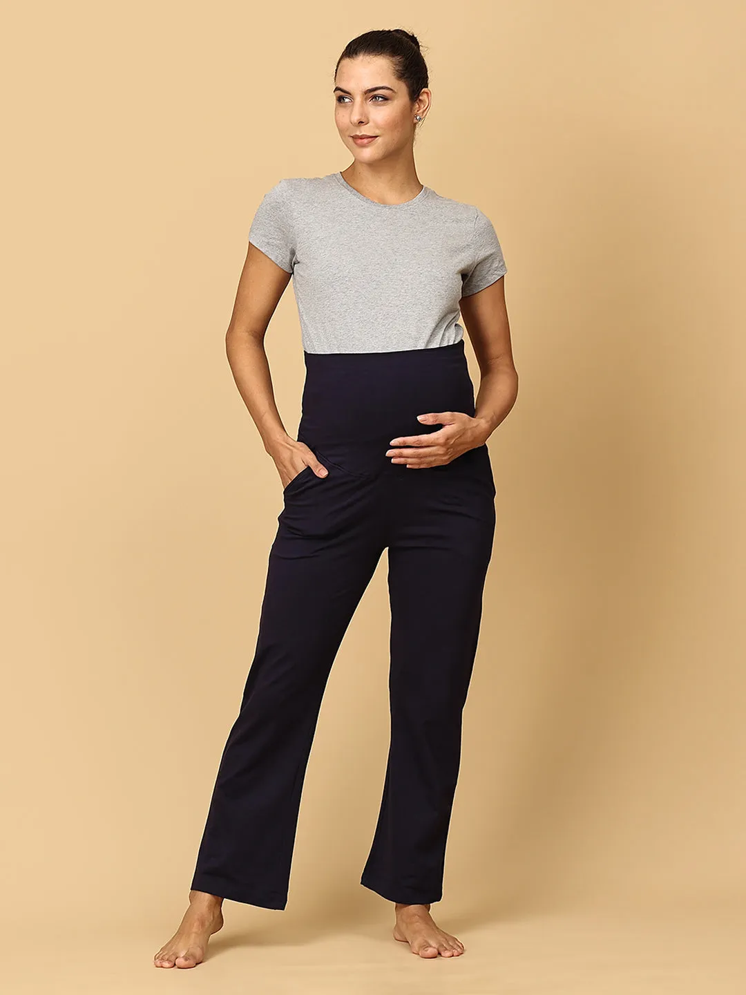 Comfy Maternity Track Pants Combo of 3