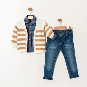 Cool Grandpa Sweater Jeans Set