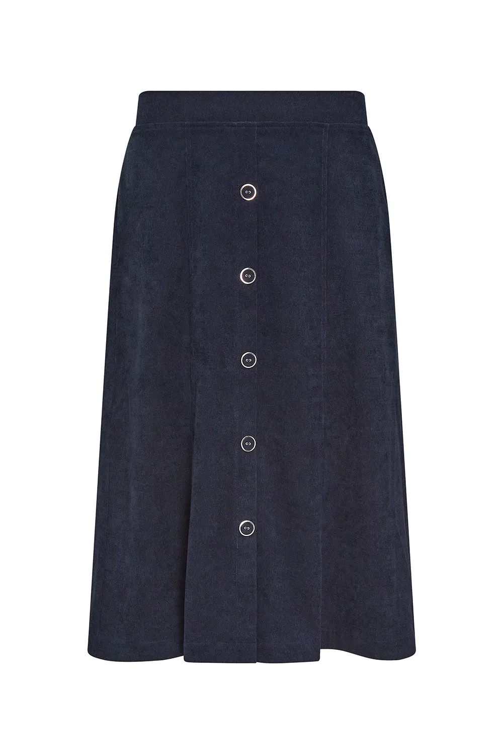 Cord Button Skirt