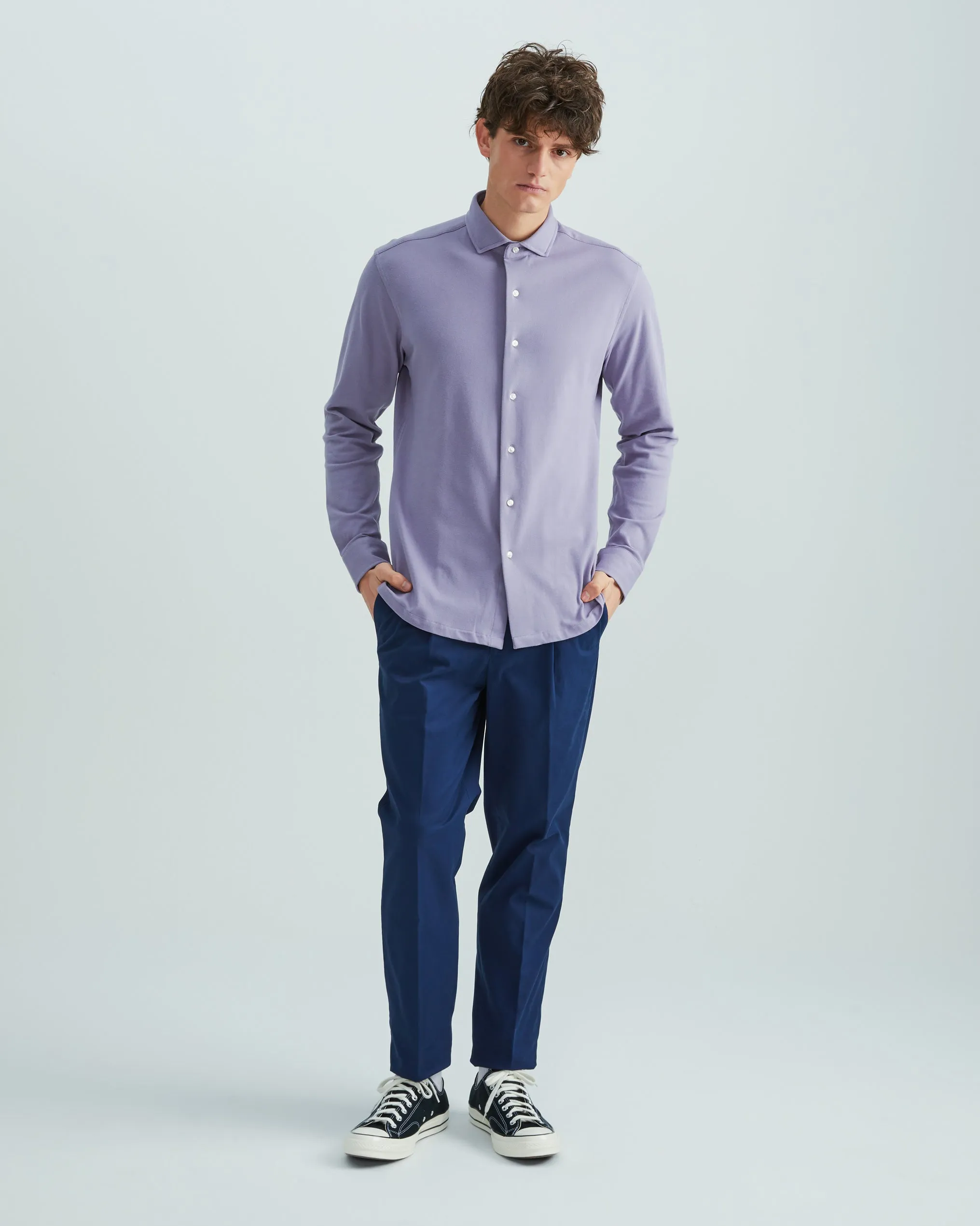 Coupe Cousu, Royal Blue, Cotton Chino Trousers