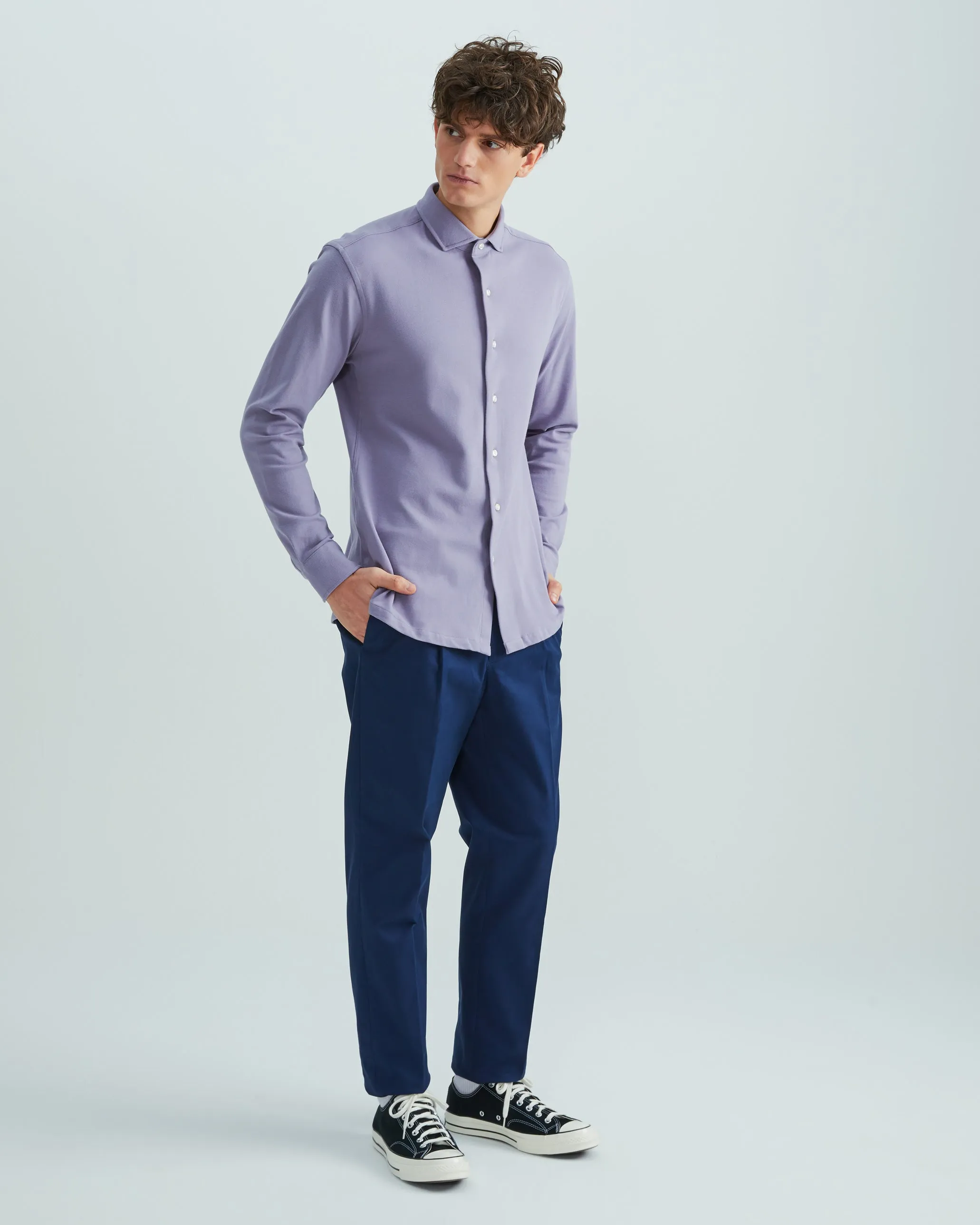 Coupe Cousu, Royal Blue, Cotton Chino Trousers