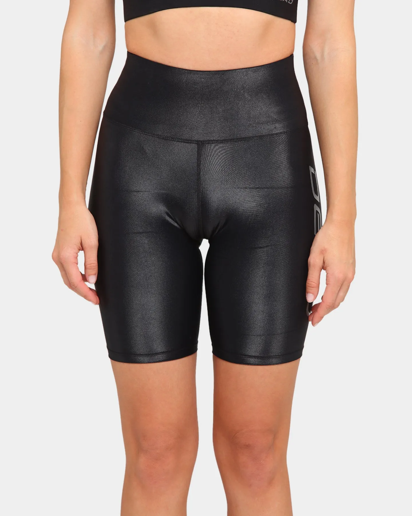 Dead Sport Women's Wet Look Bike Shorts Black