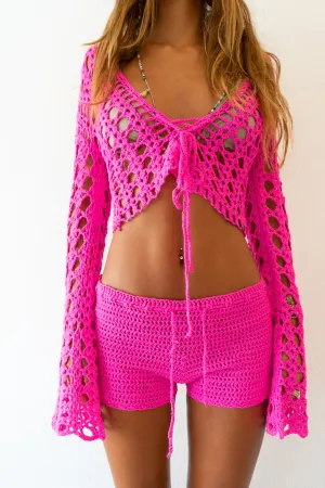 Don't Look Crochet Shorts