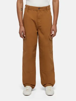 Duck Canvas Cargo Trousers in Brown Duck