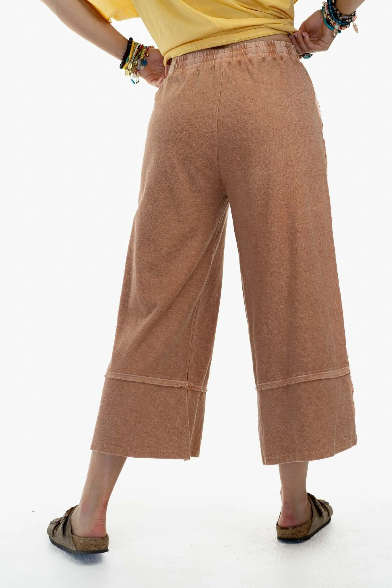 Easy Going Wide Leg Palazzo Pant - Cinnamon