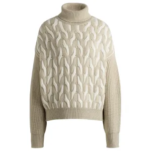 Ferdolia Rollneck Two Tone Jumper 50523719