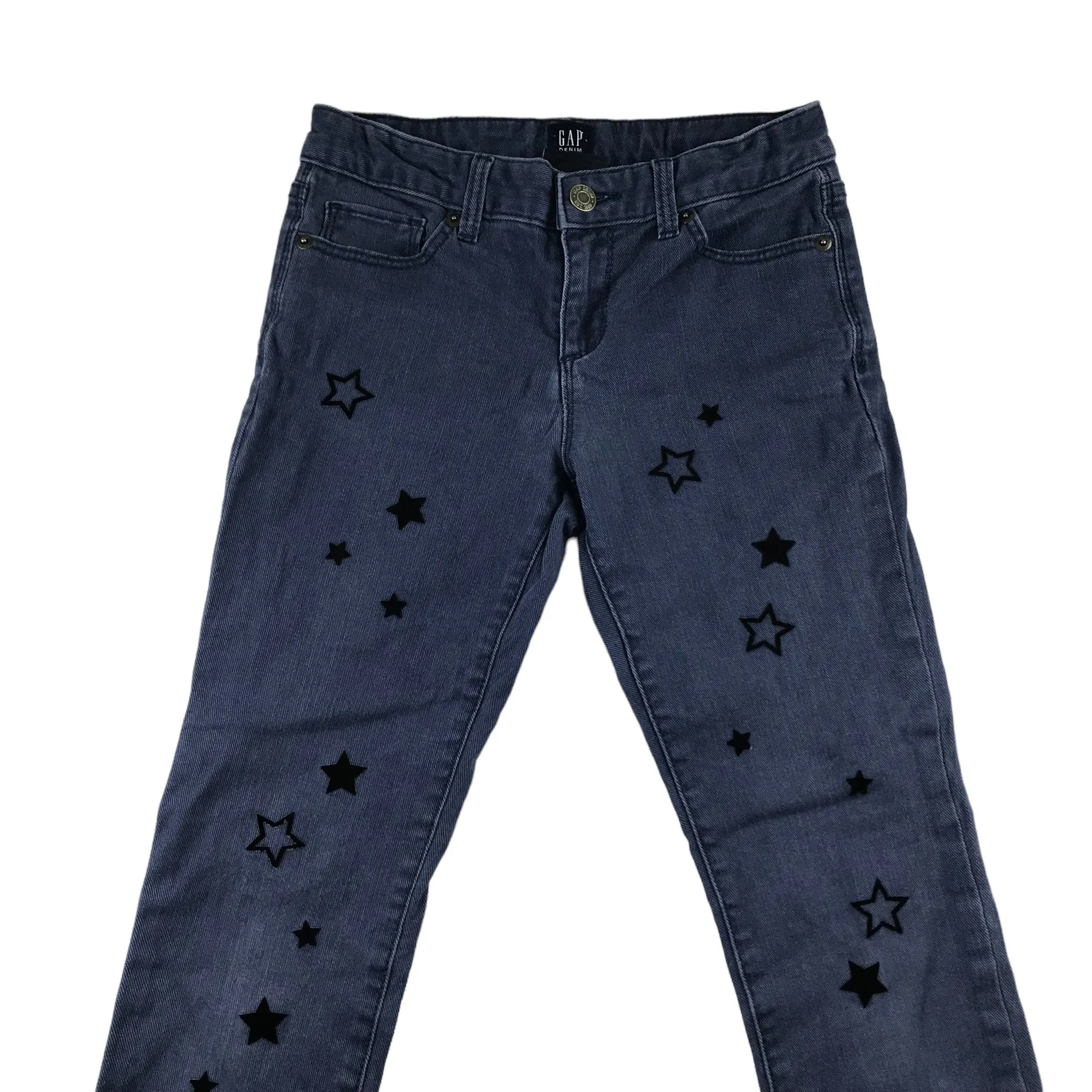 GAP jeans 10 years blue stretchy regular fit with stars