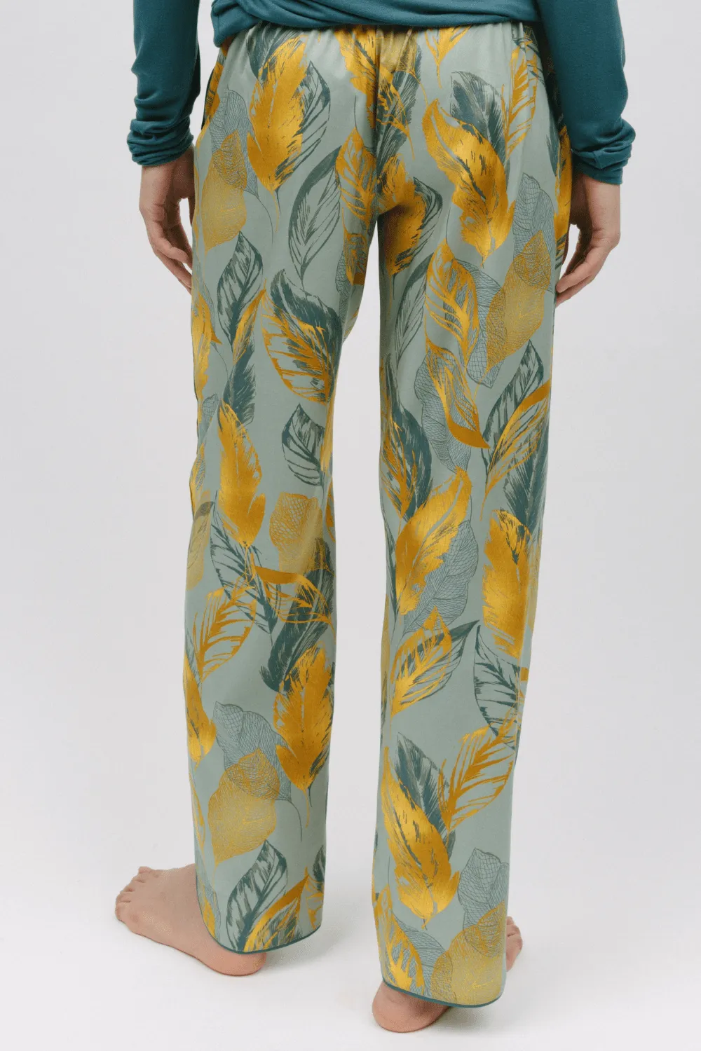 Hannah Leaf Print Pyjama Pants