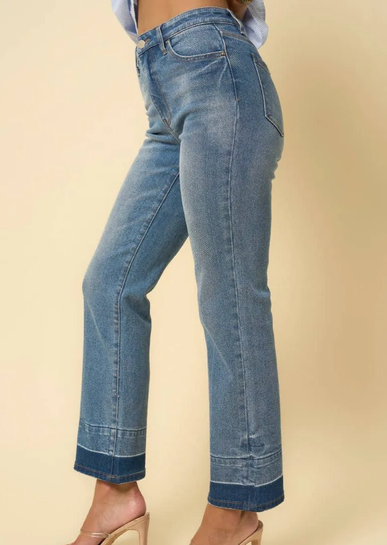 High Rise Released Hem Jeans ~ FINAL SALE