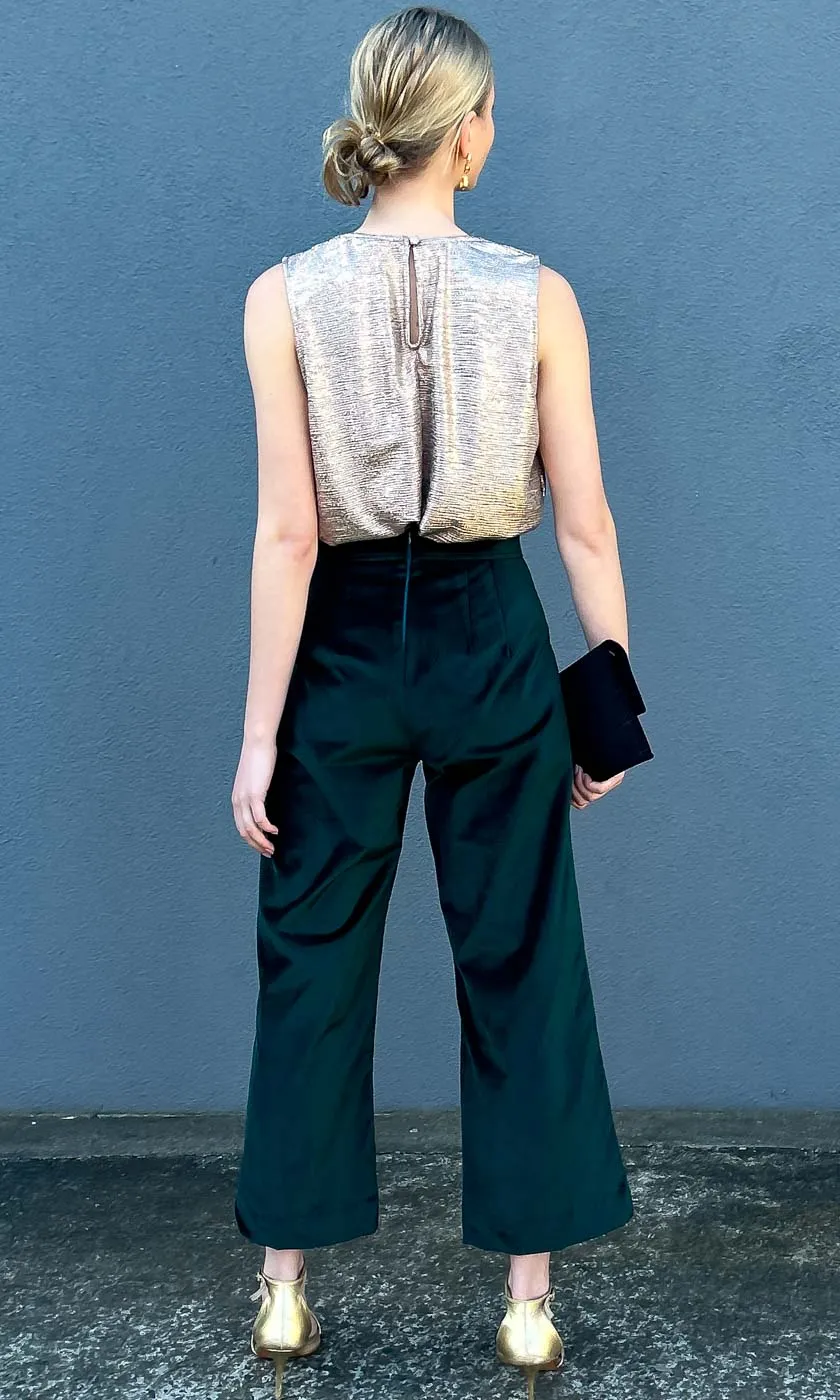 HOSS Blake Emerald Velvet Trouser