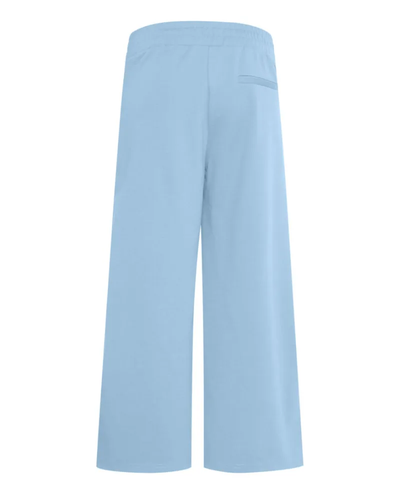 Ichi Kate Della Blue Wide Leg Trousers