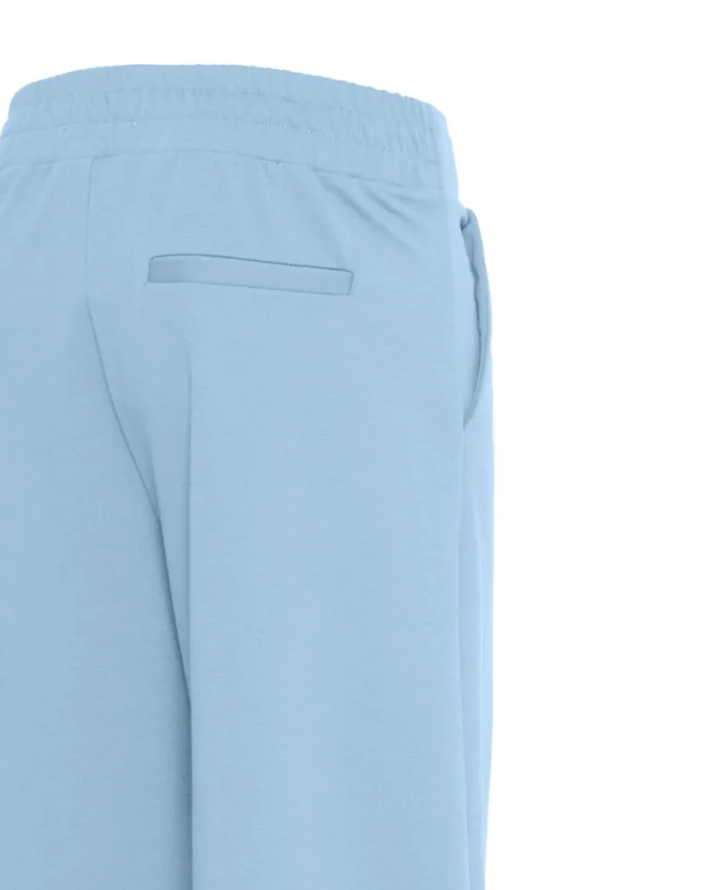 Ichi Kate Della Blue Wide Leg Trousers