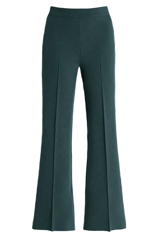 Kick Stretch-Cotton Pants in Subtle Jacquard Slate