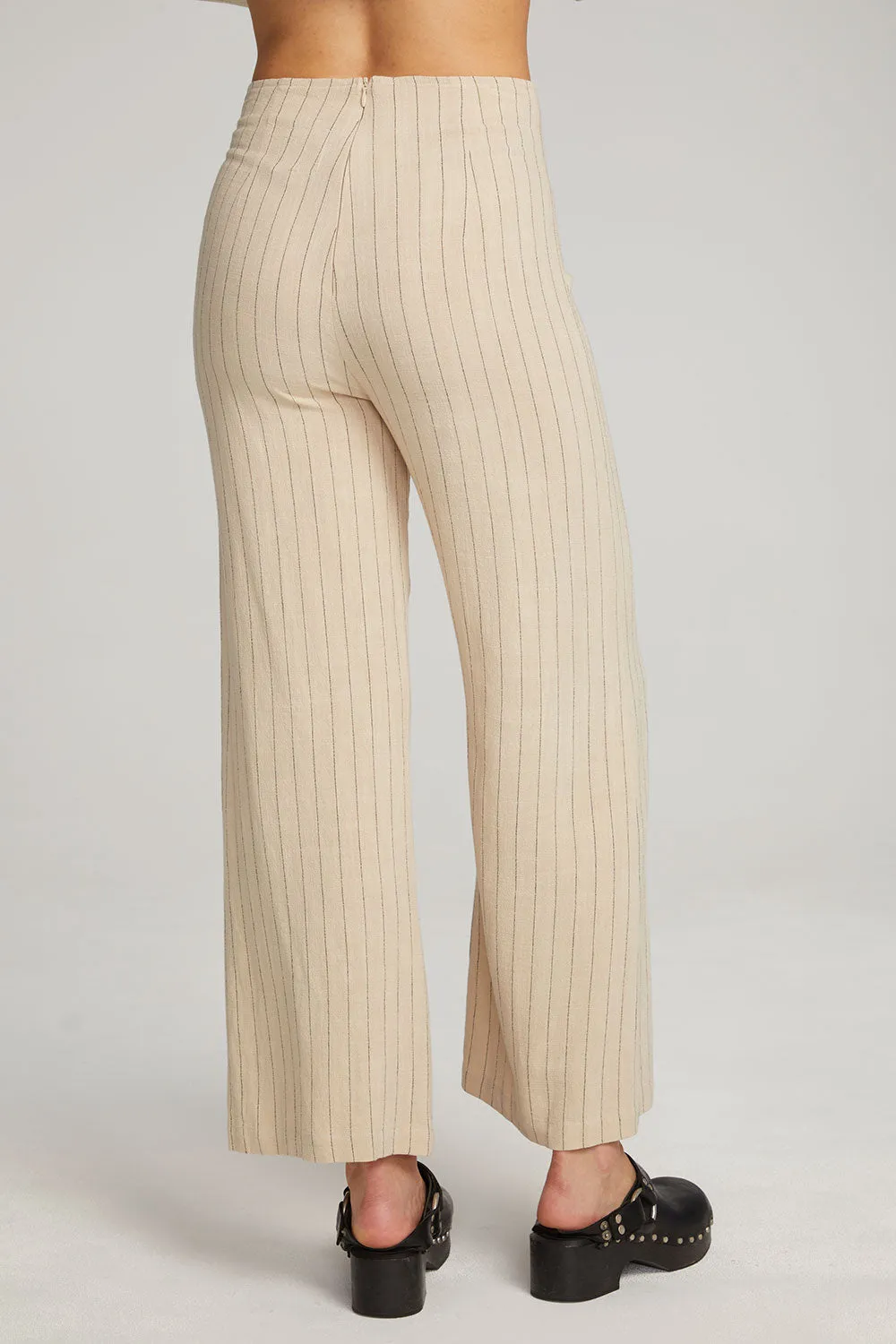 Laurel White Pinstripe Trouser