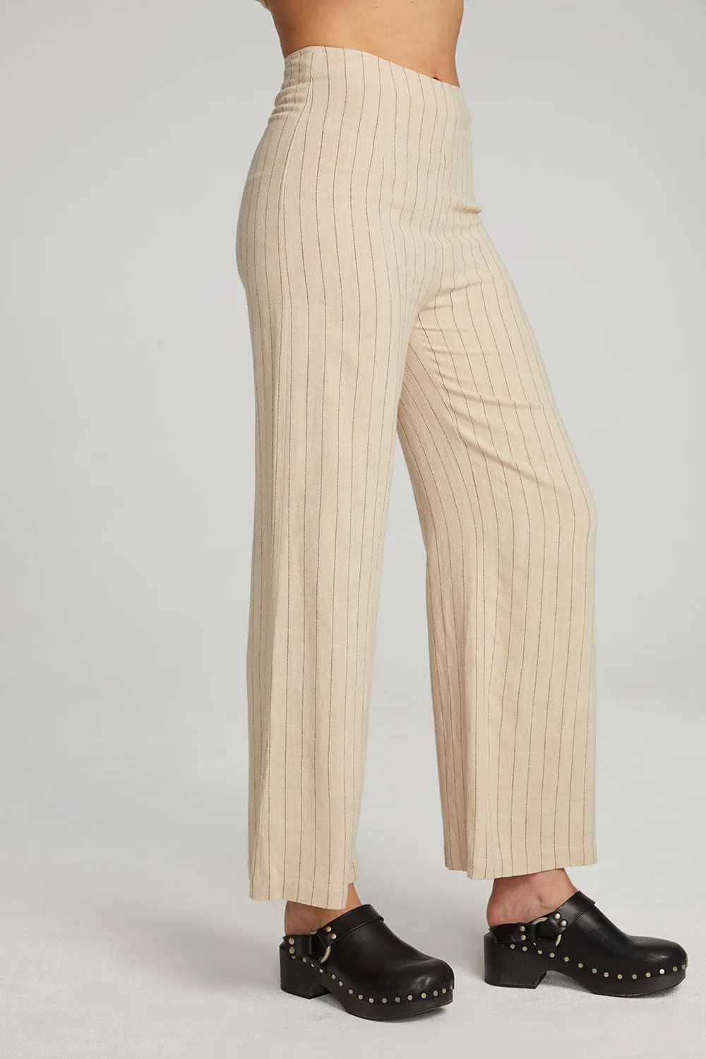 Laurel White Pinstripe Trouser