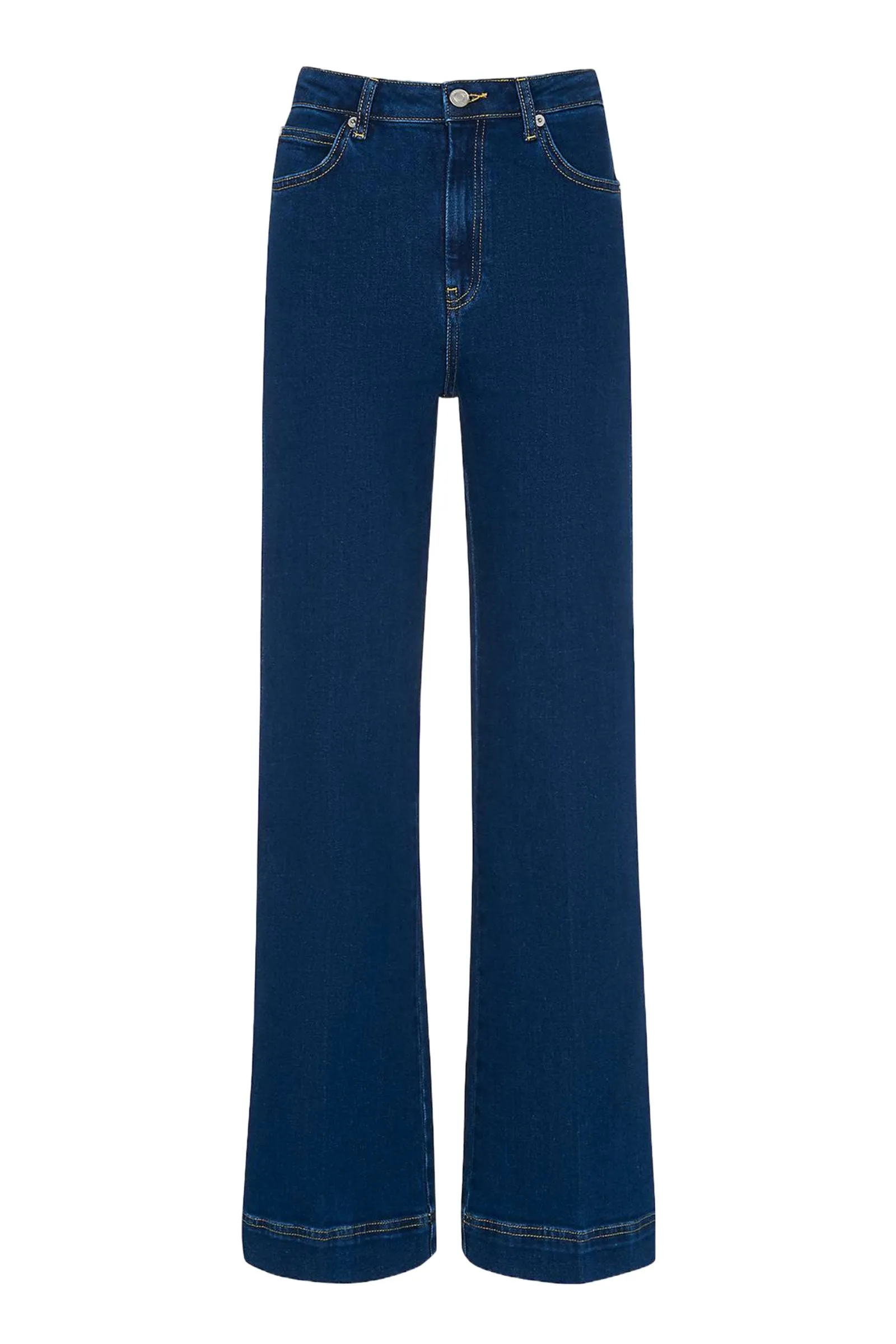 Lucy Flared Stretch Jeans In Blue