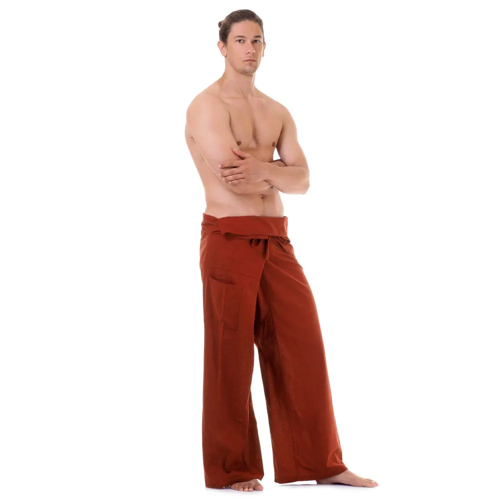 Men's Thai Fisherman Pants Crimson Sunset