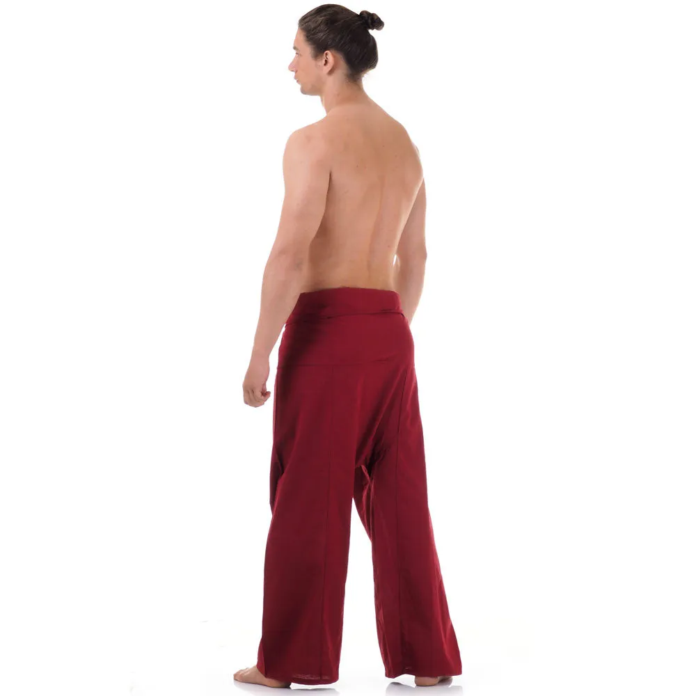 Men's Thai Fisherman Pants Crimson Sunset