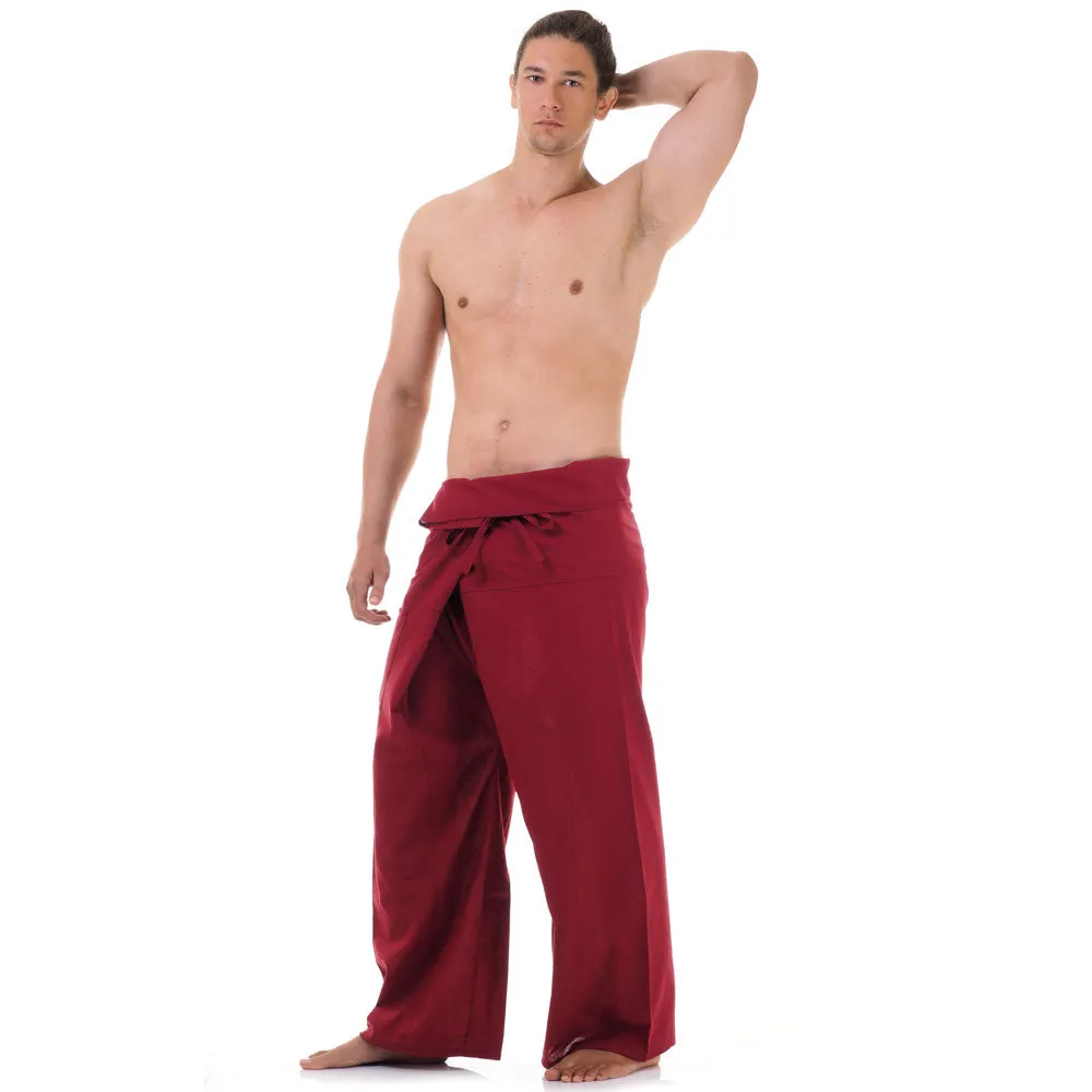 Men's Thai Fisherman Pants Crimson Sunset