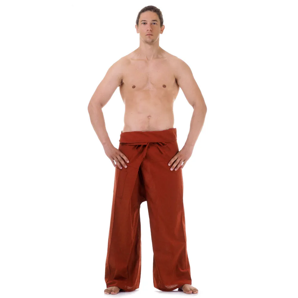 Men's Thai Fisherman Pants Crimson Sunset