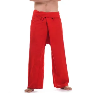 Men's Thai Fisherman Pants Crimson Sunset