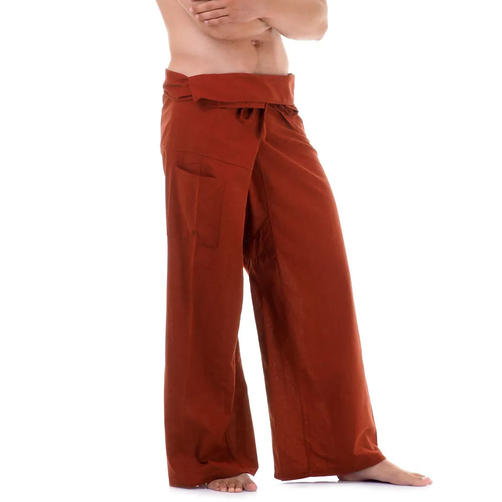 Men's Thai Fisherman Pants Crimson Sunset