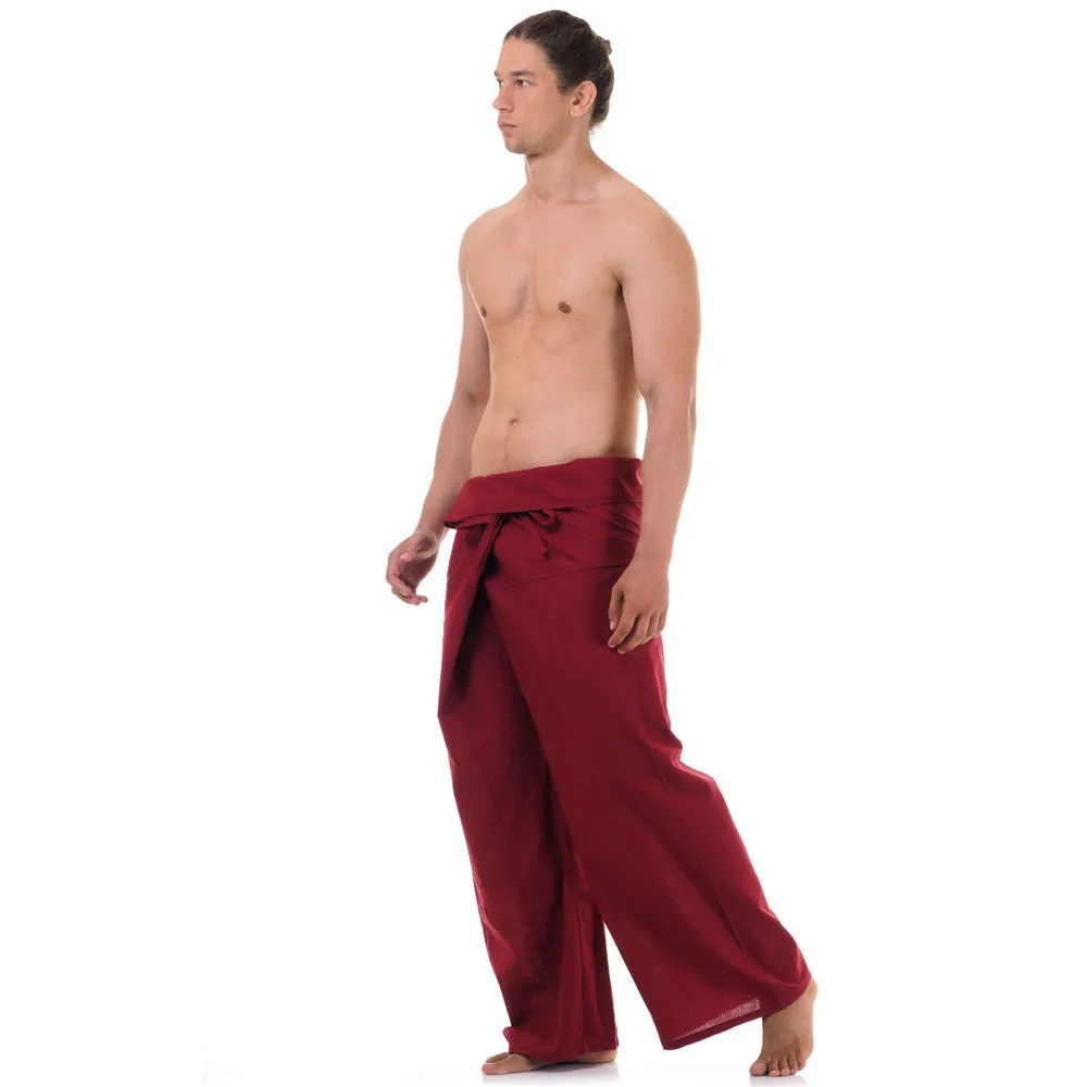 Men's Thai Fisherman Pants Crimson Sunset