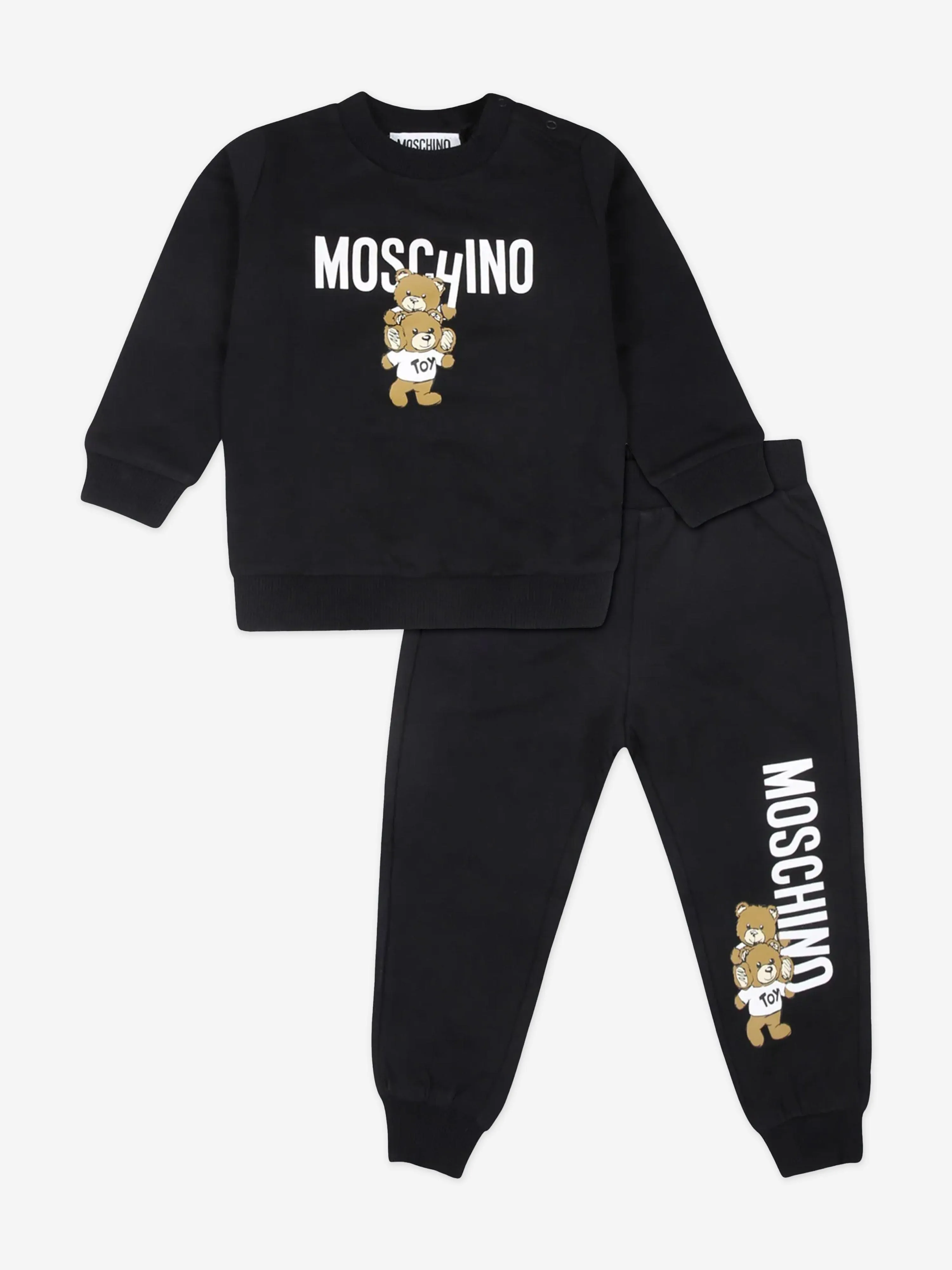 Moschino Baby Bear Logo Tracksuit in Black