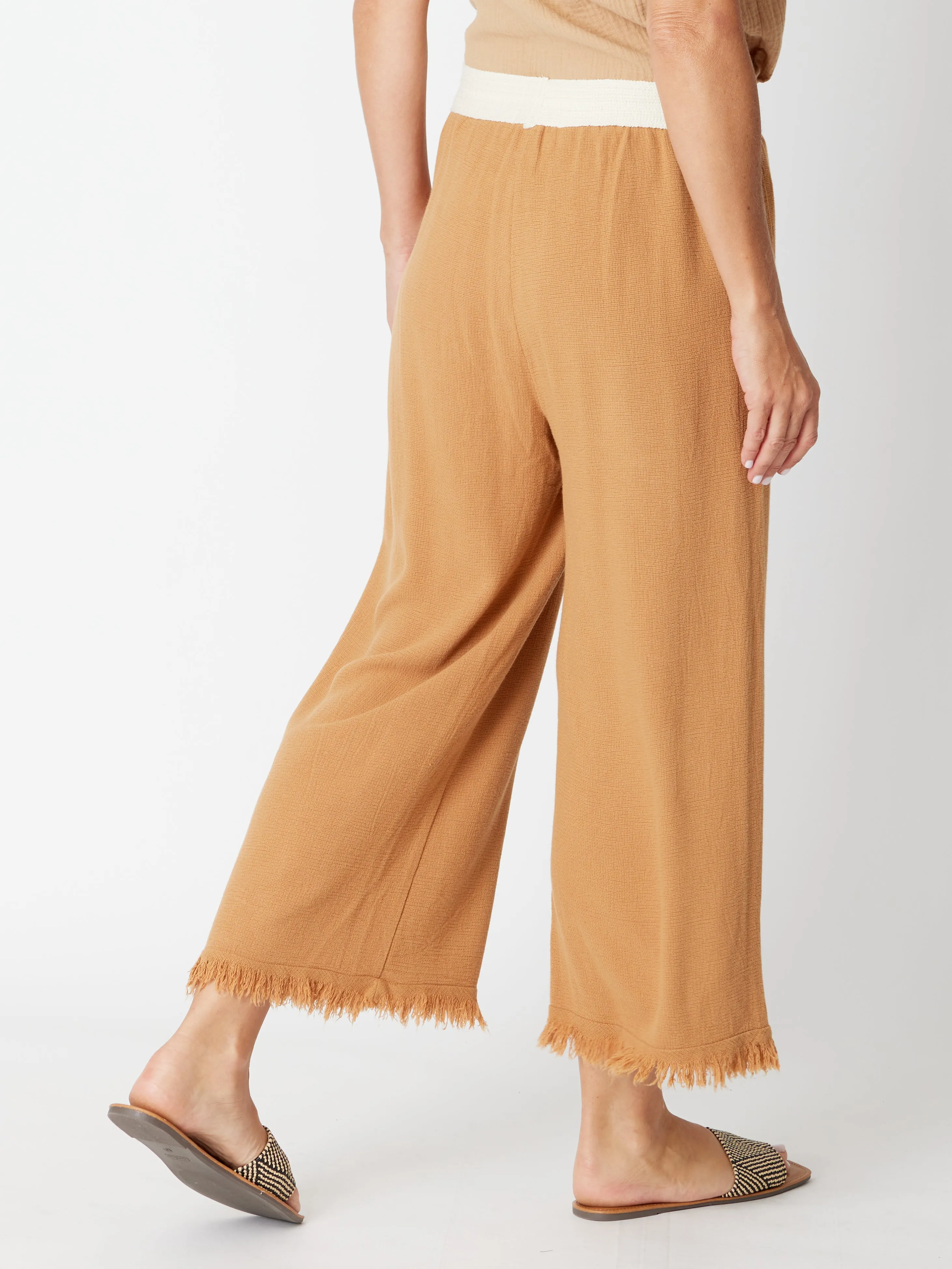 Natural Slub Pant - 30678 Toffee