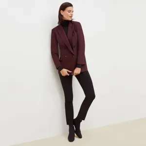 O'Hara Boyfriend Blazer - Sharkskin :: Garnet