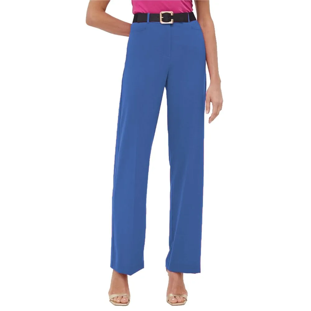 Patrizia Pepe Elegant Blue Trousers for Smart Chic Style