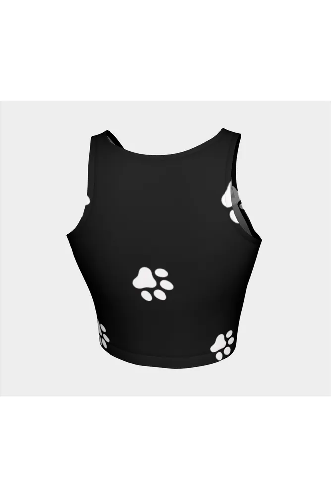 Paw Print Athletic Crop Top